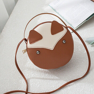 

2019 New Style Patchwork Cute Women Round Tote Messenger Bags PU Handbag Cross Body Bag Shoulder Bag