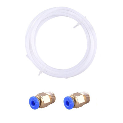 

2 Meters PTFE Teflon Tube 175mm with 2Pcs PC4 - M6 Fittings for Creality CR-10