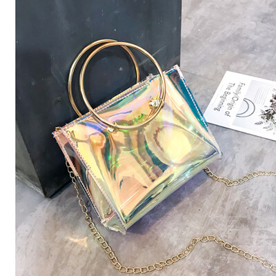 

Transparent Laser Strap Mini Sling Bag