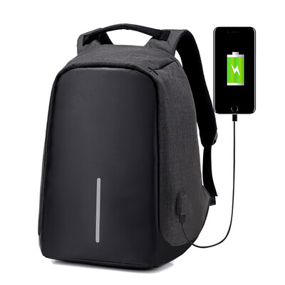 

New Luminous Backpack Fashion Casual Laptop Anti-theft Notebook School Bag with USB Charging Port