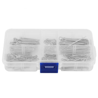 

Greensen 175pcsset 5 Kinds of Zinc Alloy Metal Split-Cotter Pins Assortment Kit Fastener Hardware