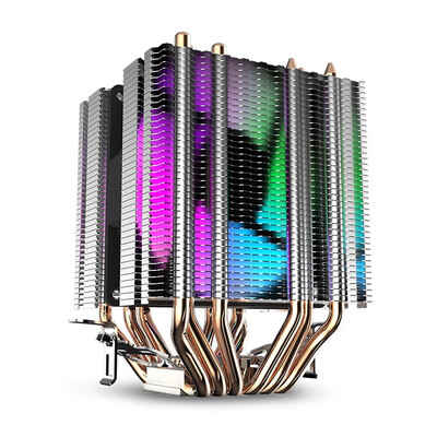 

darkFlash L6 CPU Air Cooler 6 Heat Pipes Twin-Tower Heatsink with 90mm Rainbow LED Fans