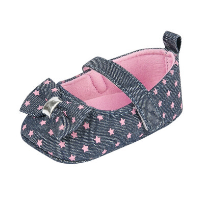 

Newborn Baby Boys Girls Shoes Flower Crib Prewalker Soft Sole Anti-slip Shoes