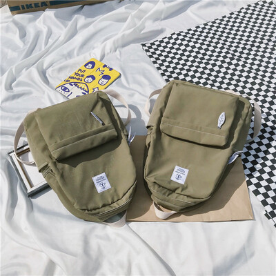 

Schoolbag girl ins wind Korean campus high school students simple Mori ancient feeling girl Joker backpack college students