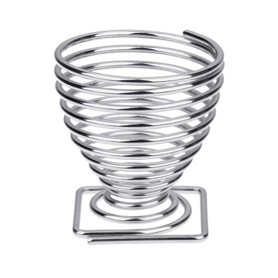 

Silver Makeup Puff Holder Gourd Shape Sponge Brush Egg Stand Bracket