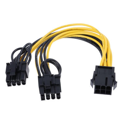 

6Pin Port to Dual 862Pin Port Splitter Power Cable for Graphic Cards