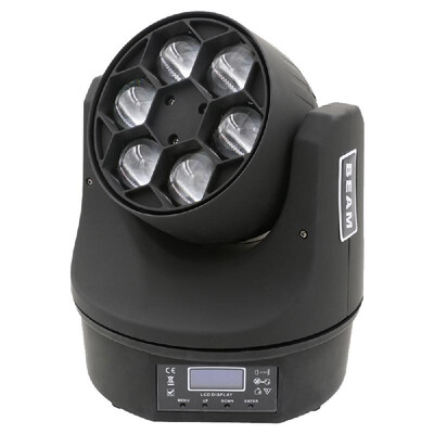 

100W Bee Eye Moving He-ad Lights 615W LED Stage Lighting Sound Activated Spotlight RGBW 4-IN-1 for Party KTV Pub Bar Disco Dj Sho