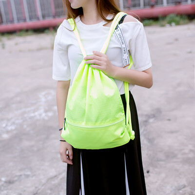 

Bunch bag drawstring backpack outdoor travel waterproof portable folding backpack mens&womens sports fitness bag