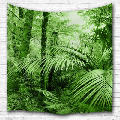 

Tropical Forest 3D Printing Home Wall Hanging Tapestry for Decoration