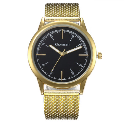 

Creative ladies new simulation plastic mesh belt watch P