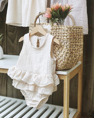 

Newborn Infant Baby Girl Cotton Romper Jumpsuit Bodysuit Clothes Outfit Sunsuit