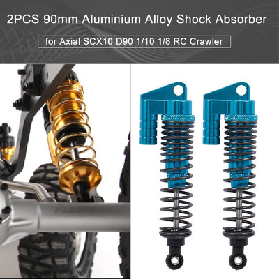 

2PCS 90mm Aluminium Alloy Car Damper CNC Machining Aluminum RC Shock Absorber for Axial SCX10 D90 Car 110 18 RC Crawler