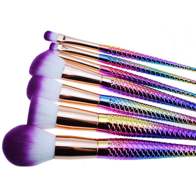 

〖Follure〗7Pcs Cosmetic Makeup Brush Lip Makeup Brush Eyeshadow Brush A
