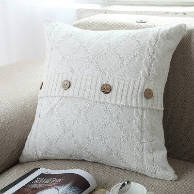

100 Cotton Knit Pillowcase Home&Car Cushion without Core