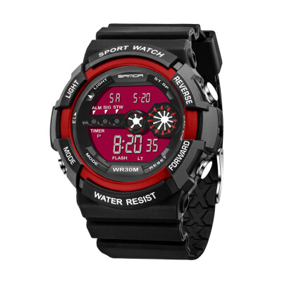 

Multifunction Waterproof Digit Electronic Luminous Sport Watch for SANDA