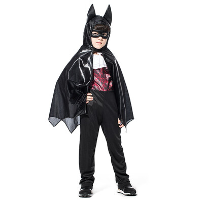 

New&new fine arts Halloween children Bat bats dress up set masquerade cosplay show decorative props party role show COS clothing boy black