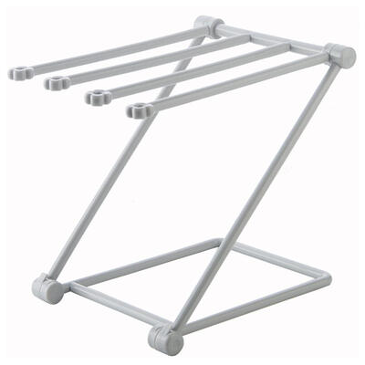 

Foldable 4 Layers Kitchen Washing Cloth Draining Shelf Cup Towel Stand Rack