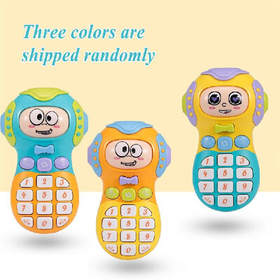 

Cell Phone Toy Kids Mobile Phone Toy Cell Phone Toddler Toy with Music Light Cute Baby Face for Babies Toddlers Children Boys Girl