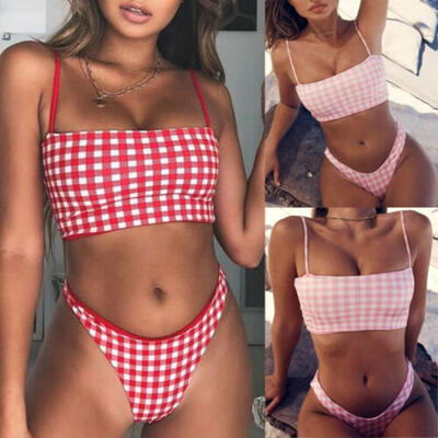 

2019 Women Push-Up Padded Bra Bandage Bikini Set Swimwear Swimsuit Bathing Beach