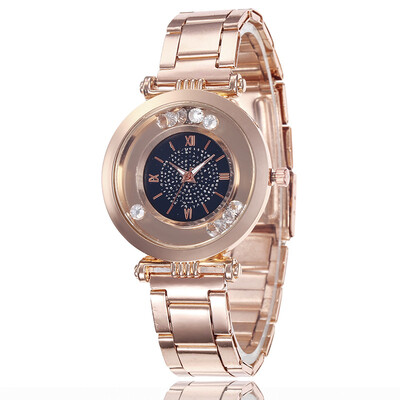 

Fashion watch popular diamond digital watch new starry steel belt ladies student quartz watch