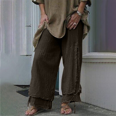 

Tailored Womens Fashion Solid Color Cotton And Linen Personality Casual Pants