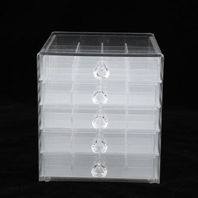 

Greensen Five Layers Acrylic Detachable Storage Box Transparent Practical Nail Jewelry Display Case