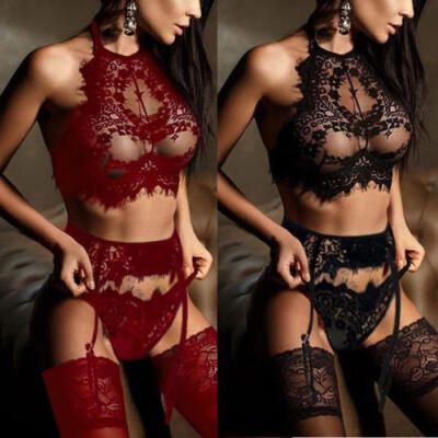 

Women Sexy-Lingerie Nightwear Sleepwear Dress Babydoll Lace G-string Underwear