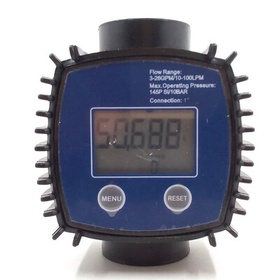 

K24 adjustable Digital Turbine Flow Meter for Diesel oil kerosene chemicals gasoline methanol water urea etc 10-120LMin