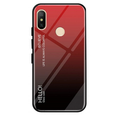 

Gradient Tempered Glass Case Cover For Xiaomi Redmi Note 6 Note 6 Pro