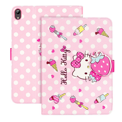 

Hello Kitty iPad mini 2019 new protective cover 79 inch mini mini 5 flat protective shell cartoon buckle buckle shatter-resistant shell all-inclusive sleeping holster strawberry Hello Kitty