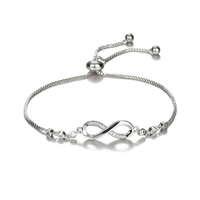 

Beautiful Bracelets Creative Adjustable Figure 8-Word Beaded Bracelet for Women Girl New Good Lucky Gifts For Girl Woman
