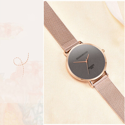 

RM Fashion Women Lady Stainless Steel Bracelet Watch Analog Quartz Wrist Watches