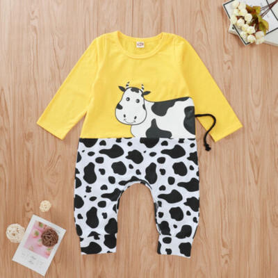 

Newborn Baby Girl Boy Autumn Clothes Long Sleeve Romper Jumpsuit Outfits 3-18M