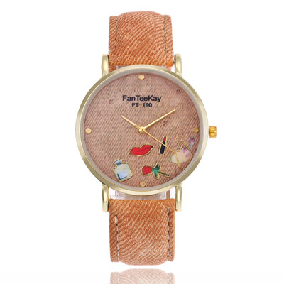 

Imitation denim belt impressionist female watch fashion student