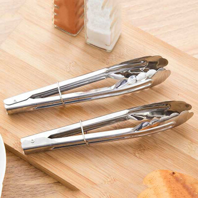 

Stainless Steel Food Clip for Kitchen Bread Heat Resistance Non-slip Barbecue Easy Grip Food Clip Kitchen Accessories