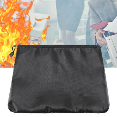 

Greensen Fireproof Waterproof Wallet File Bag High Temperature Resistant Portable Briefcase Bill Bag