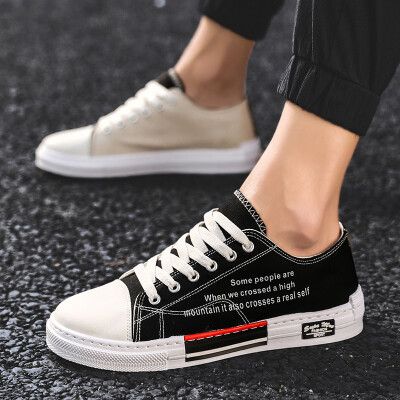 

Mandarin duck canvas shoes mens double-color yin-yang shoes Korean version of 100 sets of personality trendy shoes new summer boa