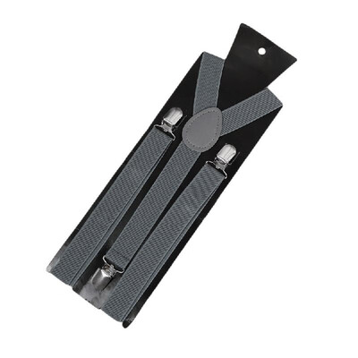 

New Fashion Men Women Clip on Suspenders Elastic Y-Shape Back Formal Unisex Adjustable Braces