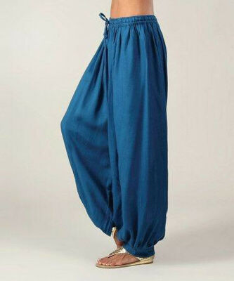 

HAREM TROUSERS Ali Baba Pants Aladdin Afghan Genie Hippy Yoga Jumpsuit Cotton