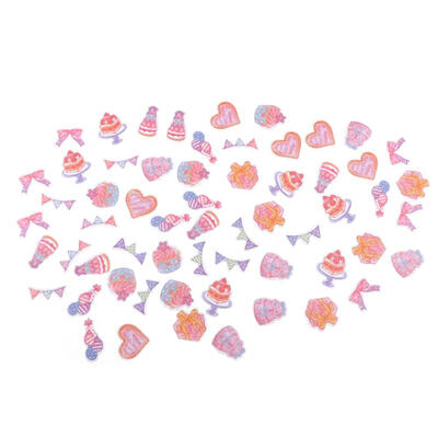 

70pcs Hand Painted Watercolor Cartoon Stickers DIY Self-Adhesive Decals