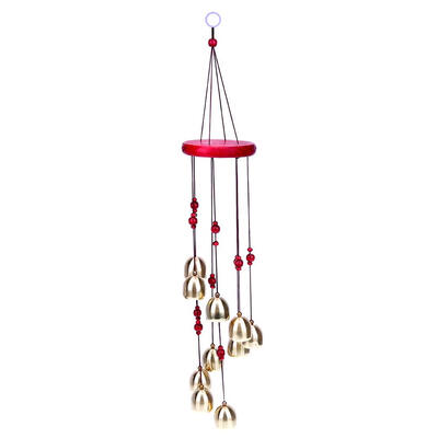 

Outdoor Living Wind Chimes Yard Garden Tubes 10 Bells Copper Decor Gift