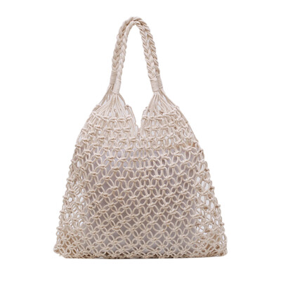 

Ins Hot Straw Totes Womens Handbag Vacation Bohemian Rattan Cotton Rope Hollow Woven Beach Bags Fashion Shoulder Bag T3G