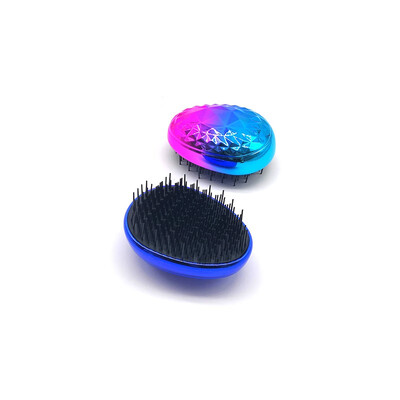

BA LI Diamond Shun Hair Comb Electroplated Egg Comb Plastic Shun Hair Comb 13375