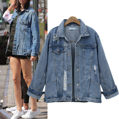 

Toponeto Womens Button Down Plus Denim Dress Ladies Belted Jeans Long Tops Coat