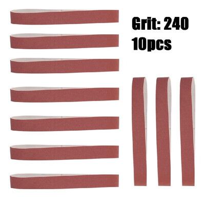 

10pcs 74040mm Sanding Belts 60-600 Grit Grinding&Polishing Replacement for Angle Grinder
