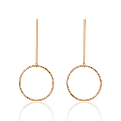 

ZA Jewelry Metal Drop Dangle Earrings For Women Geometric Round Leaf Vintage Statement Earrings Wedding Party Gifts Bijoux Punk