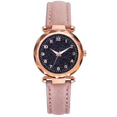 

Simple casual ladies watch starry digital scale ladies watch