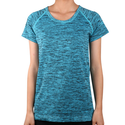 

Toponeto Ladies Short Sleeve Yoga Tops Women Sports Solid Tops Summer Sportswear