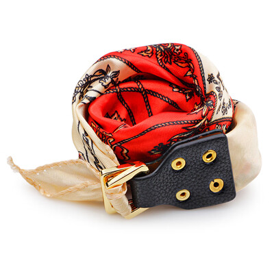 

Korean Style Printed Silk Scarves Bracelet