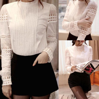 

Fashion Women Ladies Summer Loose Casual Cotton Long Sleeve Shirt Tops Blouse